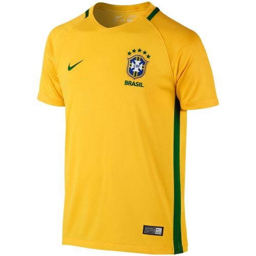 Детская форма игрока Сборной Бразилии Дуду (Eduardo Pereira Rodrigues) 2017/2018 (комплект: футболка + шорты + гетры)
