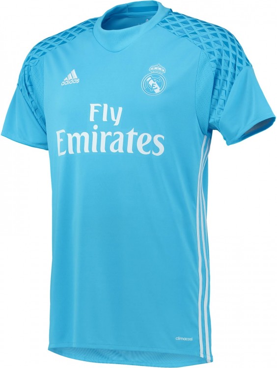 Детская форма голкипера футбольного клуба Реал Мадрид 2016/2017 (комплект: футболка + шорты + гетры)