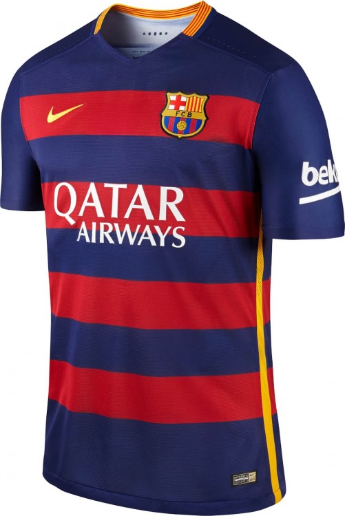 Детская форма футбольного клуба Барселона 2015/2016 (комплект: футболка + шорты + гетры)